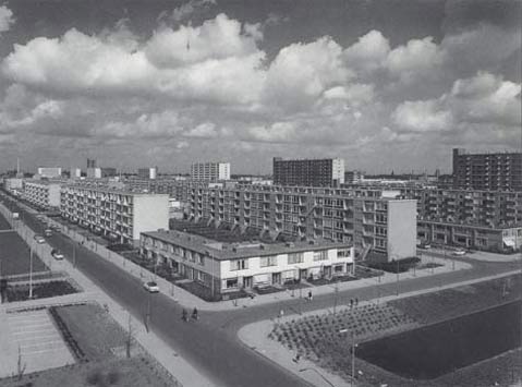 Straatoverzicht jaren '50/'60